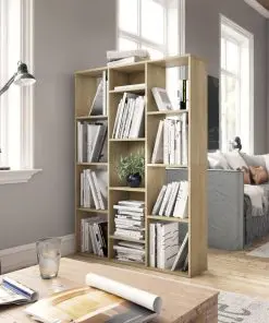 vidaXL Room Divider/Book Cabinet Sonoma Oak 100x24x140 cm Chipboard