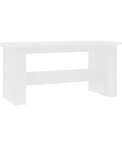 vidaXL Dining Table White 180x90x76 cm Chipboard