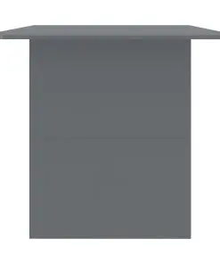 vidaXL Dining Table High Gloss Grey 180x90x76 cm Chipboard