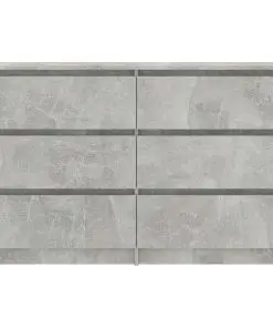 vidaXL Sideboard Concrete Grey 120x35x76 cm Chipboard