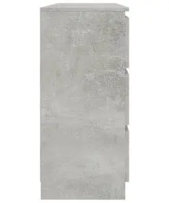 vidaXL Sideboard Concrete Grey 120x35x76 cm Chipboard