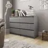 vidaXL Sideboard High Gloss Grey 120x35x76 cm Chipboard