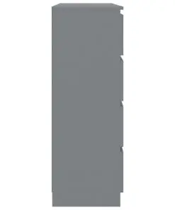 vidaXL Drawer Sideboard Grey 120x35x99 cm Chipboard