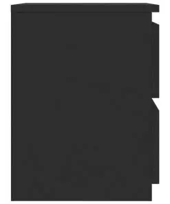vidaXL Bedside Cabinets 2 pcs Black 30x30x40 cm Chipboard