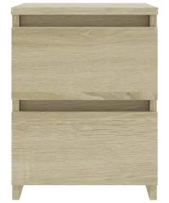 vidaXL Bedside Cabinet Sonoma Oak 30x30x40 cm Chipboard
