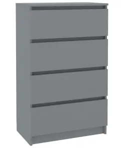vidaXL Sideboard Grey 60x35x98.5 cm Chipboard
