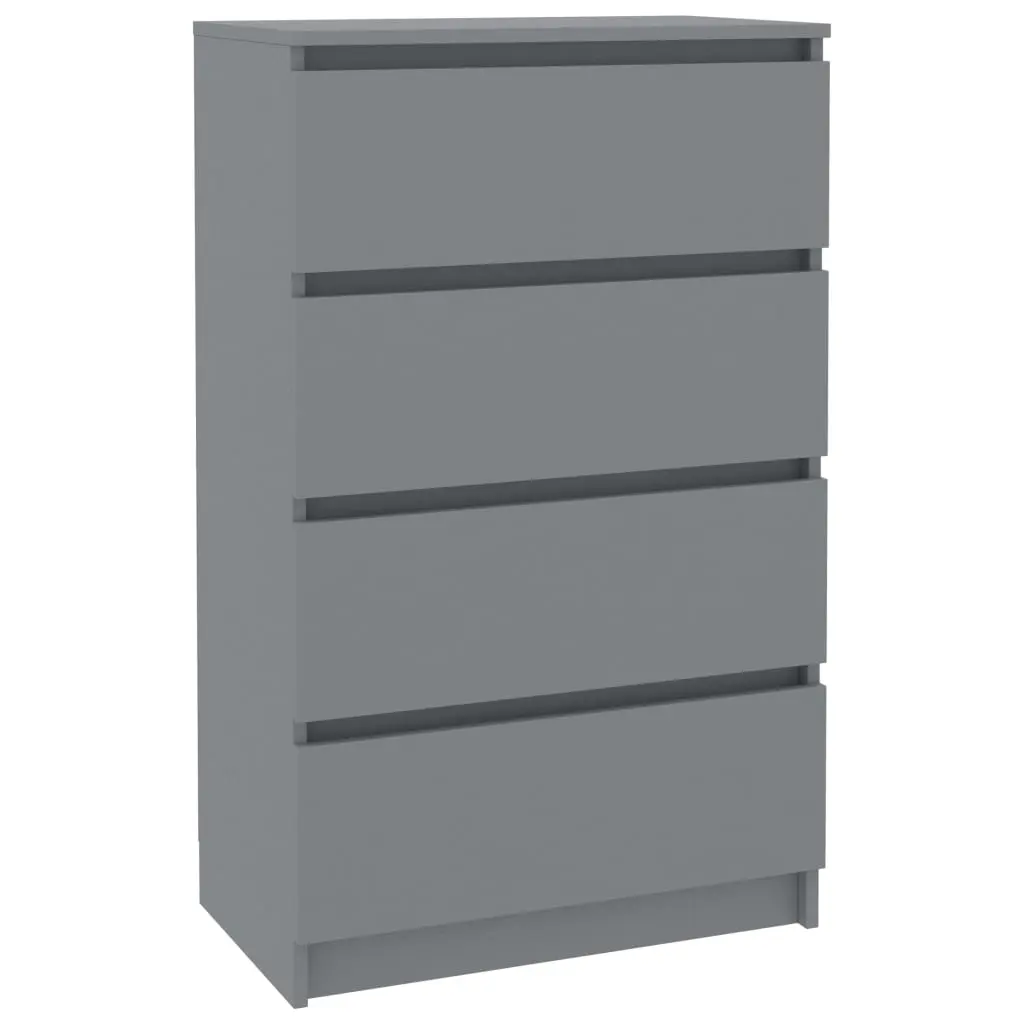 vidaXL Sideboard Grey 60x35x98.5 cm Chipboard