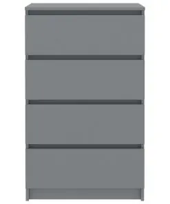 vidaXL Sideboard Grey 60x35x98.5 cm Chipboard