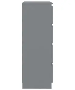 vidaXL Sideboard Grey 60x35x98.5 cm Chipboard