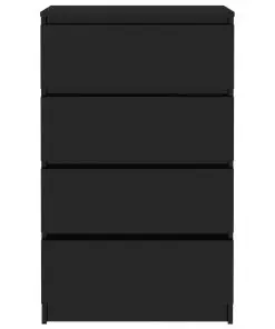 vidaXL Sideboard High Gloss Black 60x35x98.5cm Chipboard