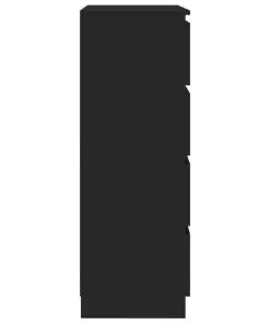 vidaXL Sideboard High Gloss Black 60x35x98.5cm Chipboard