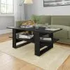vidaXL Coffee Table Black 110x55x42 cm Chipboard vidaXL Coffee Table Black 110x55x42 cm Chipboard