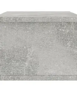 vidaXL Wall-mounted Drawer Shelf Concrete Grey 60x26x18.5 cm Chipboard