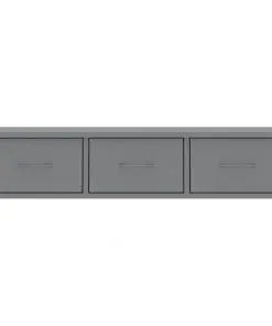 vidaXL Wall-mounted Drawer Shelf Grey 90x26x18.5 cm Chipboard