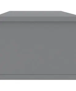 vidaXL Wall-mounted Drawer Shelf Grey 90x26x18.5 cm Chipboard