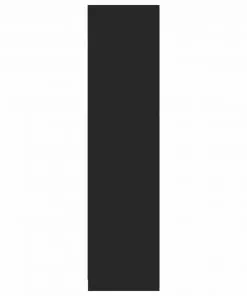 vidaXL Wardrobe High Gloss Black 100x50x200 cm Chipboard
