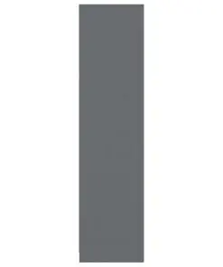 vidaXL Wardrobe with Drawers High Gloss Grey 50x50x200 cm Chipboard