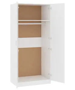 vidaXL Wardrobe White 80x52x180 cm Chipboard