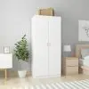 vidaXL Wardrobe White 80x52x180 cm Chipboard
