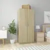 vidaXL Wardrobe Sonoma Oak 80x52x180 cm Chipboard