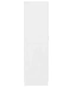 vidaXL Wardrobe High Gloss White 80x52x180 cm Chipboard