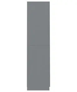 vidaXL Wardrobe Grey 90x52x200 cm Chipboard