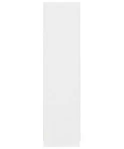 vidaXL Wardrobe High Gloss White 90x52x200 cm Chipboard