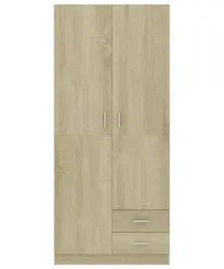 vidaXL Wardrobe Sonoma Oak 80x52x180 cm Chipboard