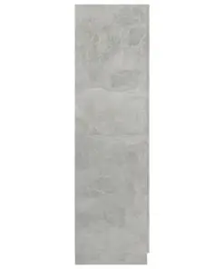 vidaXL Wardrobe Concrete Grey 80x52x180 cm Chipboard