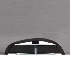 vidaXL Two Person Folding Sun Lounger Grey Steel