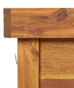 vidaXL Garden Work Bench with Zinc Top Solid Acacia Wood