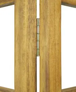 vidaXL 3-Panel Room Divider/Trellis Solid Acacia Wood 120×170 cm