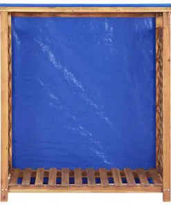 vidaXL Firewood Storage Shed 105x38x118 cm Solid Acacia Wood