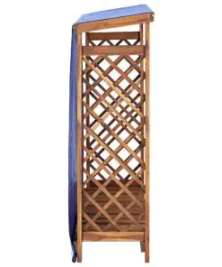 vidaXL Firewood Storage Shed 105x38x118 cm Solid Acacia Wood