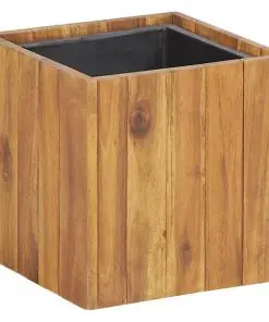 vidaXL Garden Raised Bed Pot 24.5×24.5×24.5 cm Solid Acacia Wood