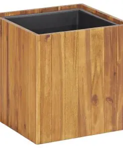 vidaXL Garden Raised Bed Pot 33.5×33.5×33.5 cm Solid Acacia Wood