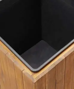 vidaXL Garden Planter Pot 43.5×43.5×44 cm Solid Acacia Wood