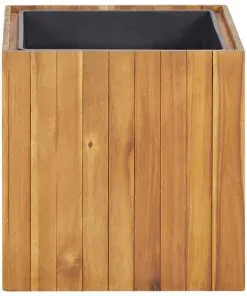 vidaXL Garden Planter Pot 43.5×43.5×44 cm Solid Acacia Wood