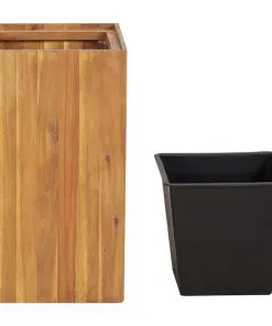 vidaXL Garden Planter 33.5×33.5×60 cm Solid Acacia Wood