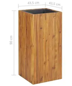 vidaXL Garden Planter 43.5×43.5×90 cm Solid Acacia Wood