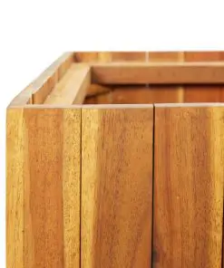 vidaXL Garden Planter with 3 Pots Solid Acacia Wood