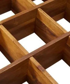 vidaXL Herb Garden Planter Solid Acacia Wood 60x60x15 cm