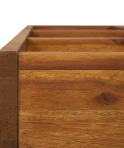 vidaXL Herb Garden Planter Solid Acacia Wood 60x60x15 cm