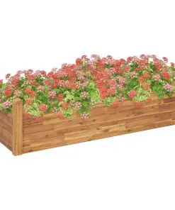 vidaXL Garden Bed 160x60x44 cm Solid Acacia Wood