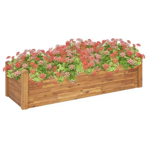 vidaXL Garden Bed 160x60x44 cm Solid Acacia Wood