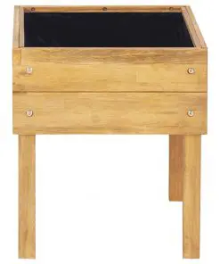 vidaXL Raised Garden Planter 50x40x45 cm Solid Acacia Wood