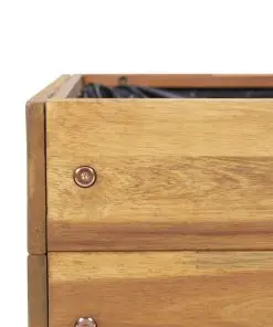 vidaXL Raised Garden Planter 50x40x45 cm Solid Acacia Wood