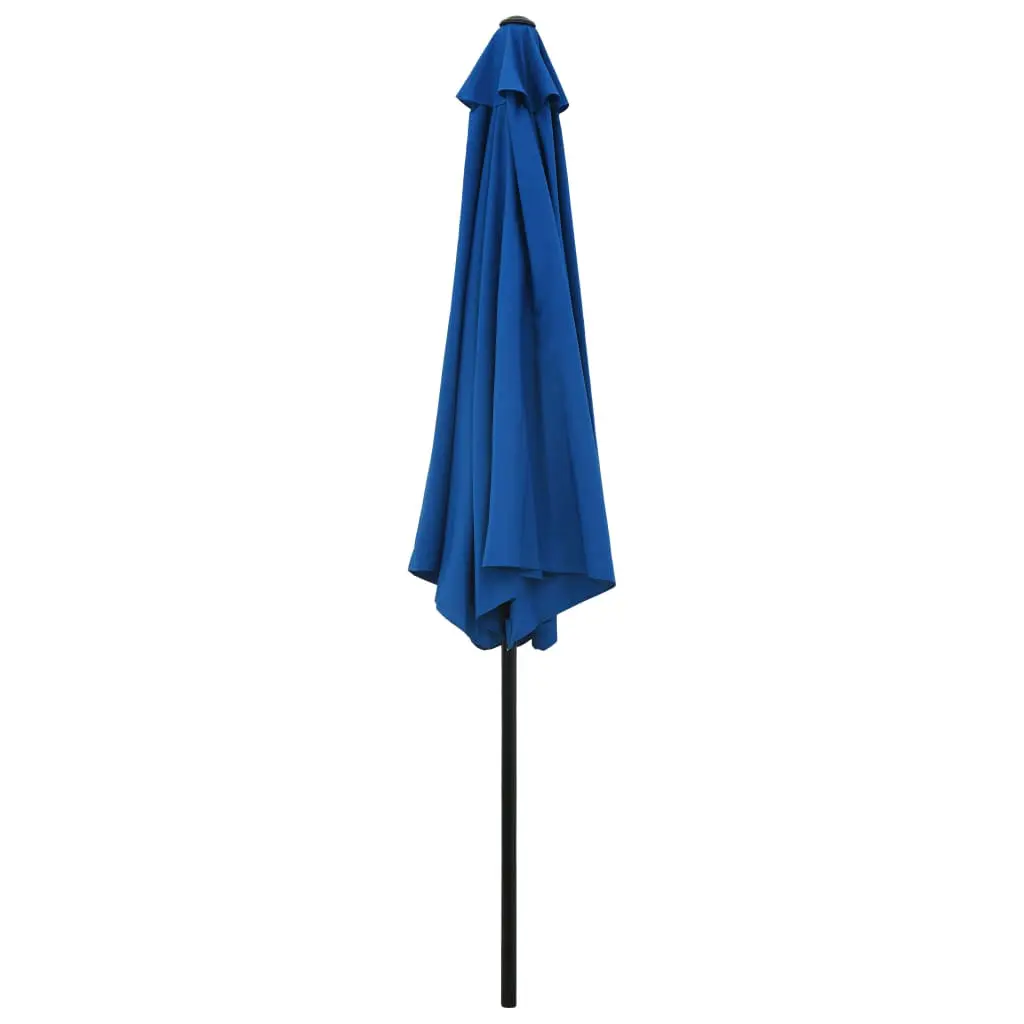 vidaXL Outdoor Parasol with Metal Pole 300 cm Azure