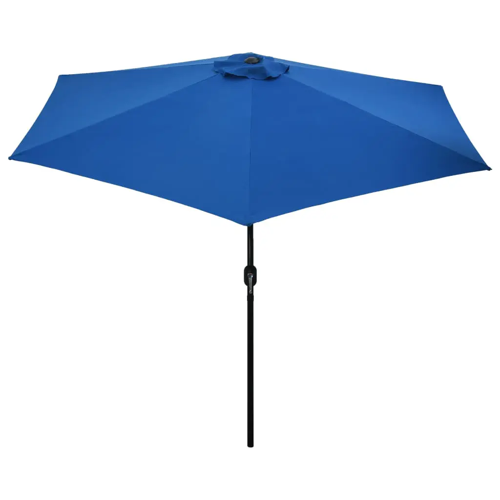 vidaXL Outdoor Parasol with Metal Pole 300 cm Azure