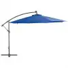 vidaXL Cantilever Umbrella with Aluminium Pole 350 cm Blue
